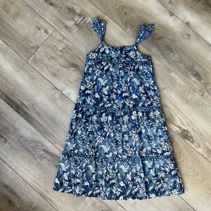Gap Kids Blue Floral Sleeveless Dress